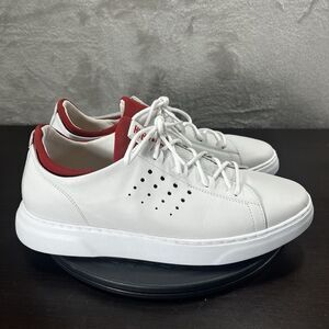 Samuel Hubbard Mens Size 9 "Flight Sport 2.0" White Leather Lace Up Shoes